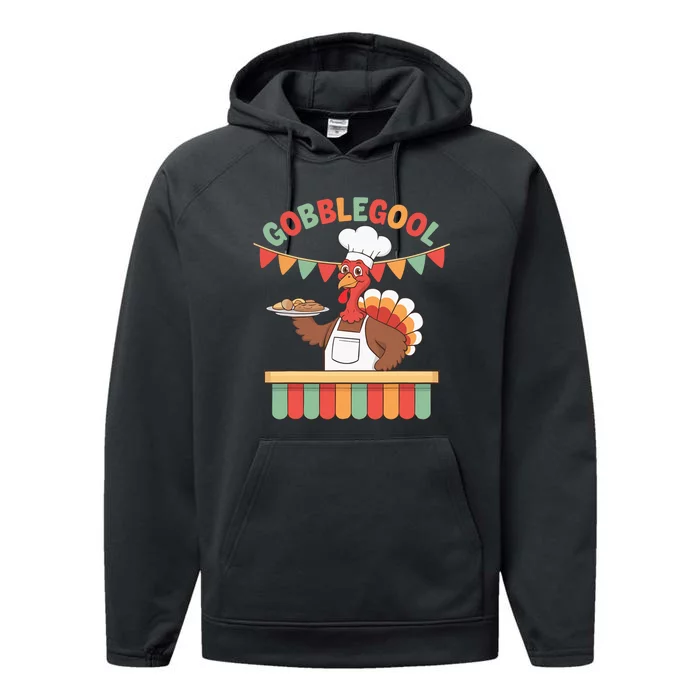 Gobblegool Turkey Thanksgiving Performance Fleece Hoodie