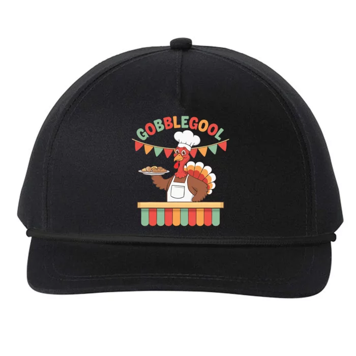 Gobblegool Turkey Thanksgiving Snapback Five-Panel Rope Hat