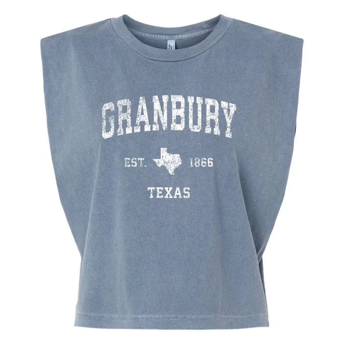 Granbury Texas Tx Vintage Athletic Sports Design Garment-Dyed Women's Muscle Tee