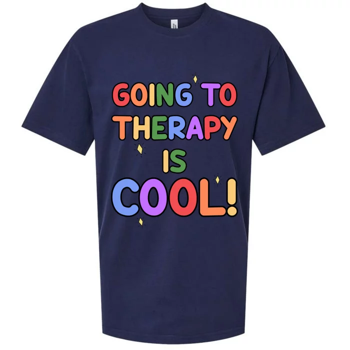 Going To Therapy Is Cool Classic Gift Sueded Cloud Jersey T-Shirt