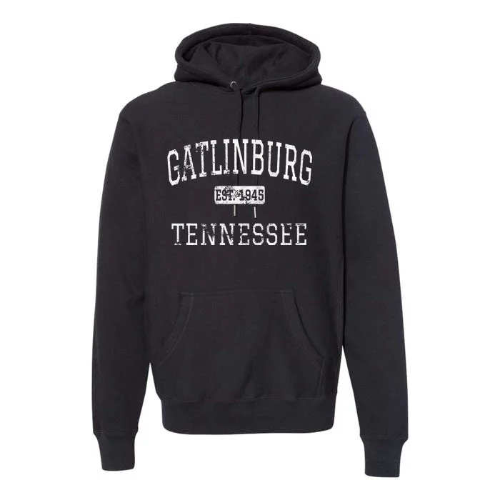 Gatlinburg Tennessee TN Vintage Premium Hoodie