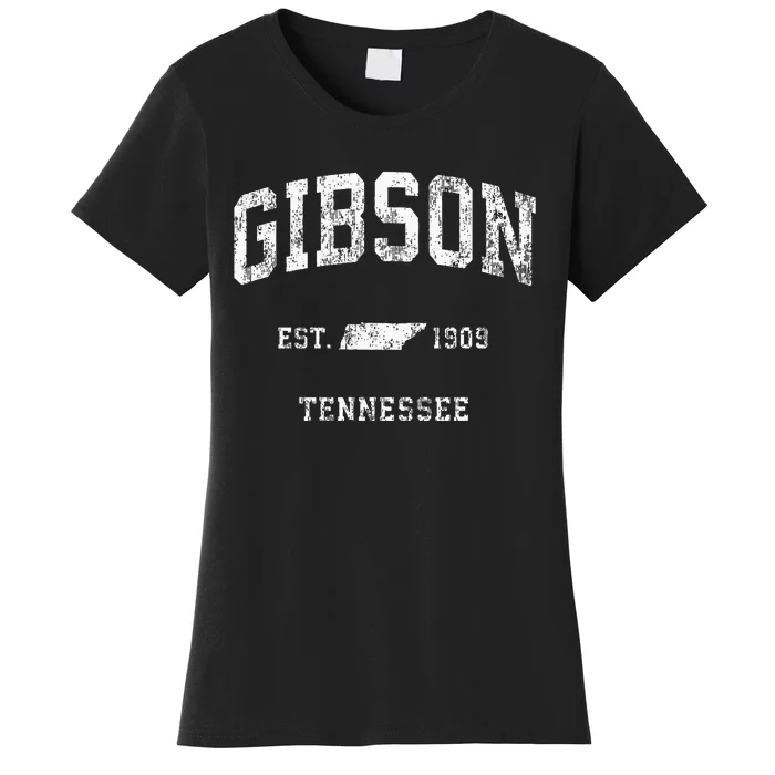 Gibson Tennessee TN Vintage Athletic Sports Women's T-Shirt