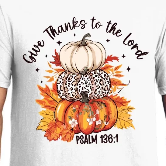 Give Thanks To The Lord Christian Pajama Set