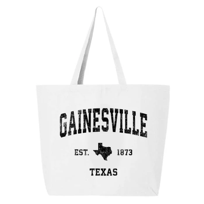 Gainesville Texas Tx Vintage Established Athletic Sports Design 25L Jumbo Tote