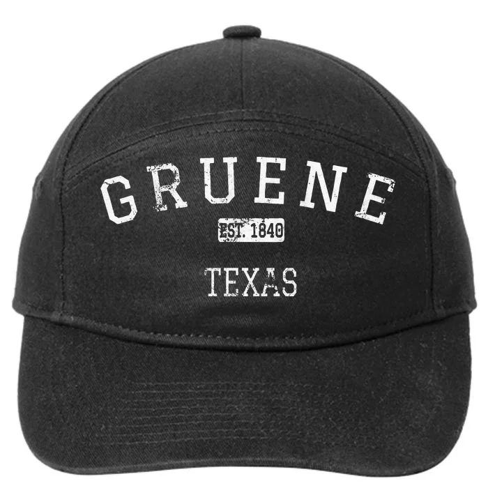 Gruene Texas TX Vintage 7-Panel Snapback Hat