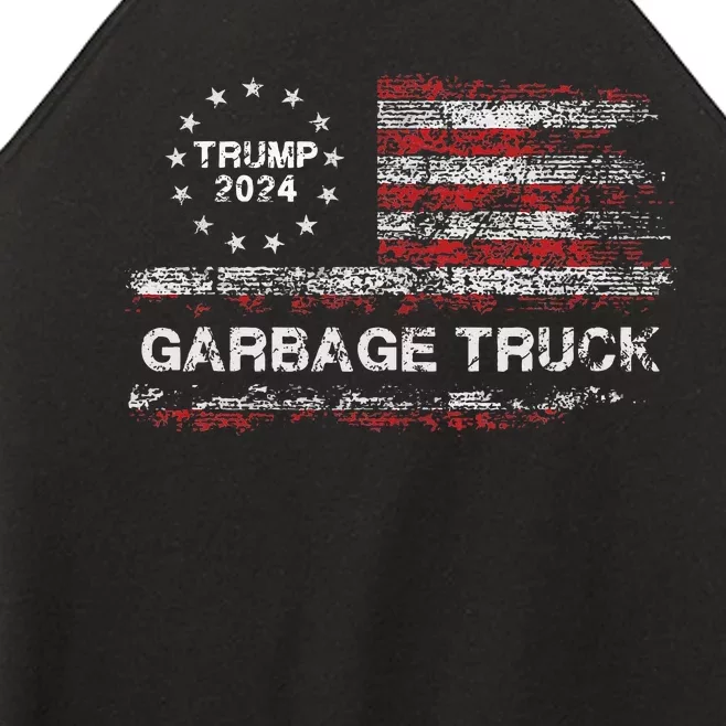 Garbage Truck Trump Supporter Garbage Trump 2024 Women’s Perfect Tri Rocker Tank