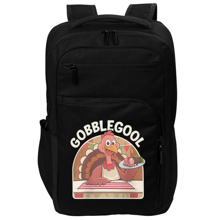 Gobblegool Turkey Thanksgiving Impact Tech Backpack