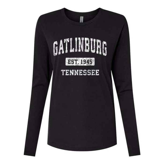 Gatlinburg Tennessee Tn Vintage Sports Womens Cotton Relaxed Long Sleeve T-Shirt