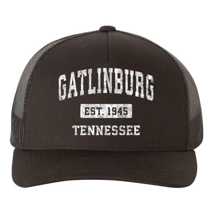 Gatlinburg Tennessee Tn Vintage Sports Yupoong Adult 5-Panel Trucker Hat