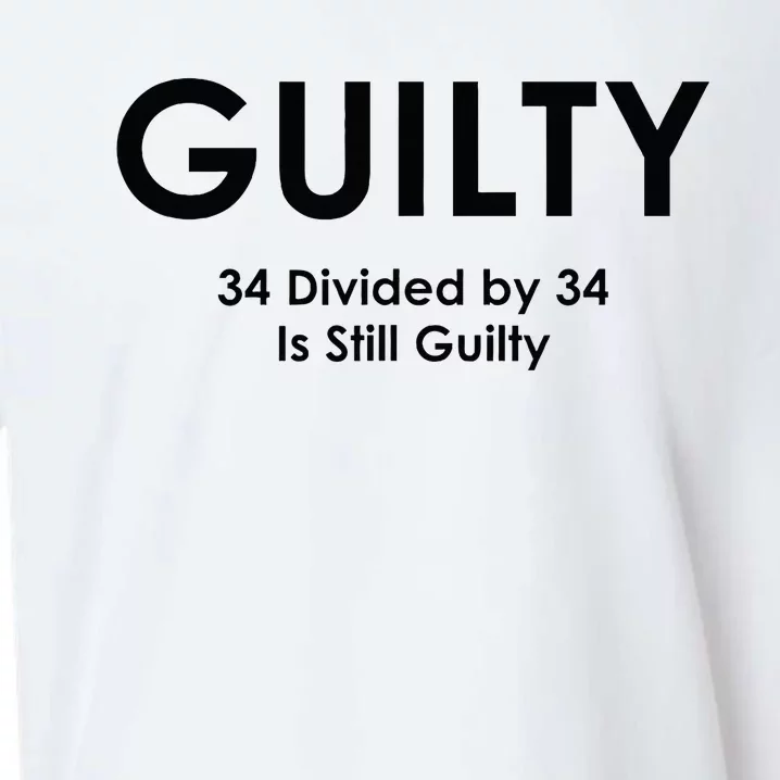 Guilty Trump Trump 34 Divided By 34 Trial 2024 Election Sueded Cloud Jersey T-Shirt