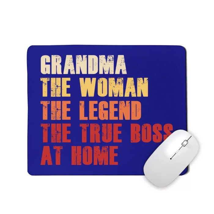 Grandma The The Legend The True Boss Gift Mom Gift Mousepad