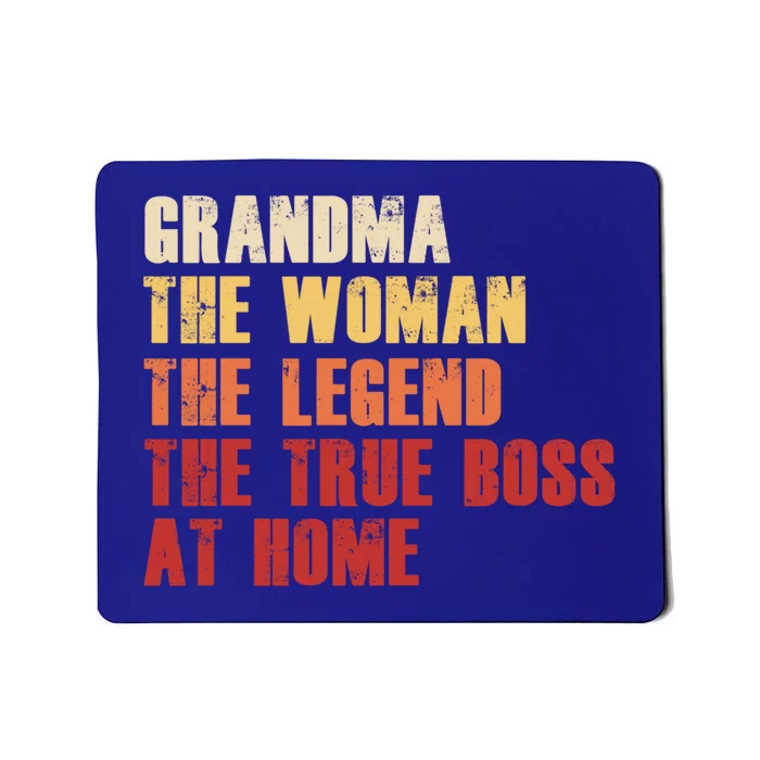 Grandma The The Legend The True Boss Gift Mom Gift Mousepad