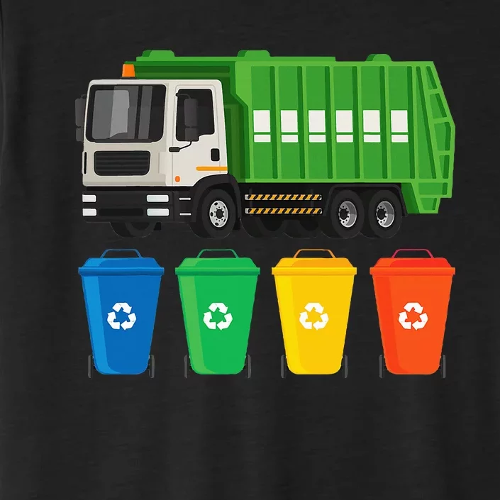 Garbage Truck Trash Recycling Lover Waste Management ChromaSoft Performance T-Shirt