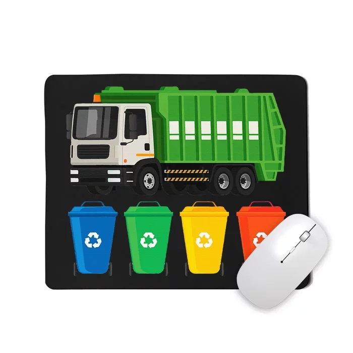 Garbage Truck Trash Recycling Lover Waste Management Mousepad