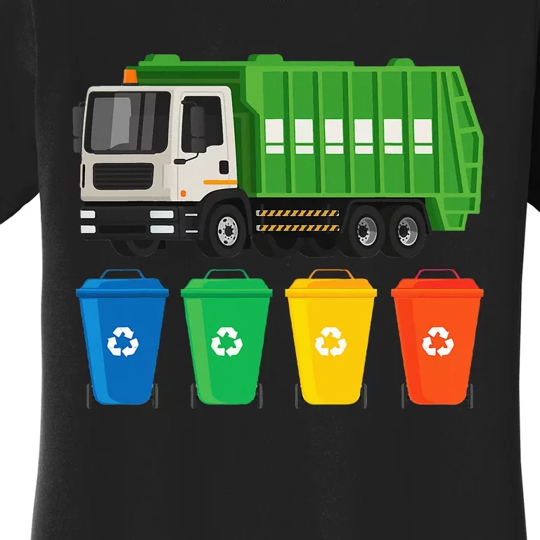 Garbage Truck Trash Recycling Lover Waste Management Women's T-Shirt