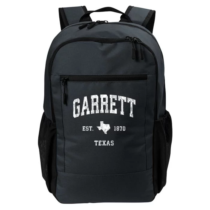 Garrett Texas Tx Vintage Established Athletic Sports Design Daily Commute Backpack