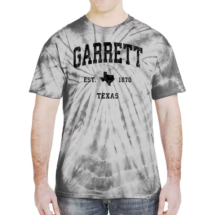 Garrett Texas Tx Vintage Established Athletic Sports Design Tie-Dye T-Shirt