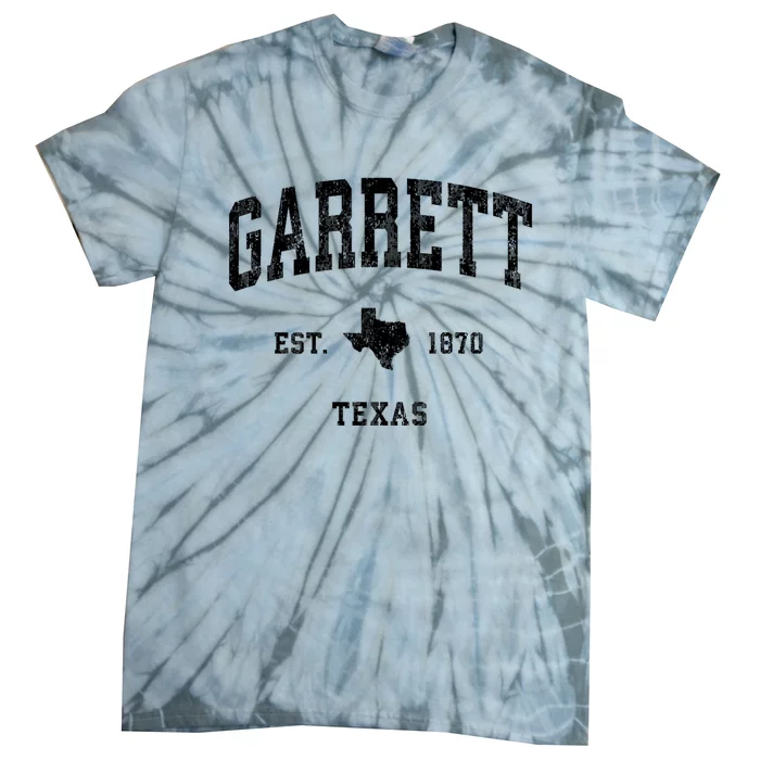 Garrett Texas Tx Vintage Established Athletic Sports Design Tie-Dye T-Shirt