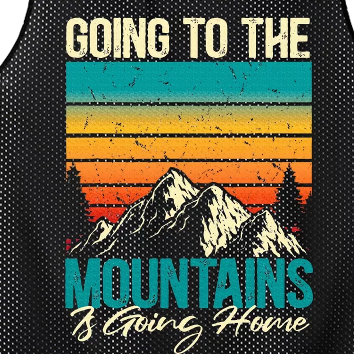 Going To The Mountains Is Going Home Mesh Reversible Basketball Jersey Tank