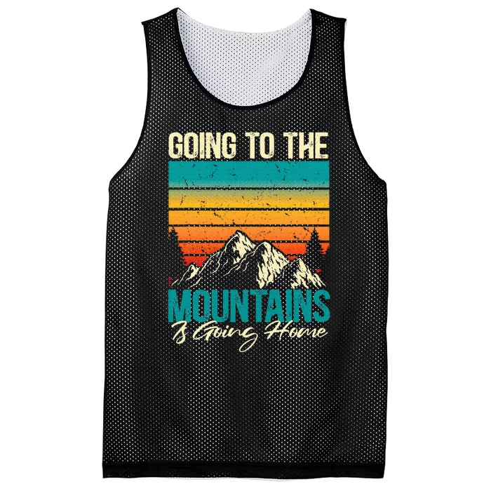 Going To The Mountains Is Going Home Mesh Reversible Basketball Jersey Tank