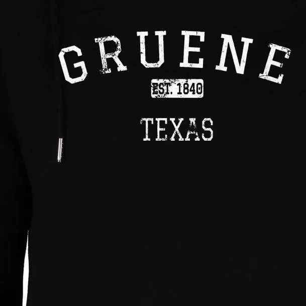 Gruene Texas Tx Womens Funnel Neck Pullover Hood