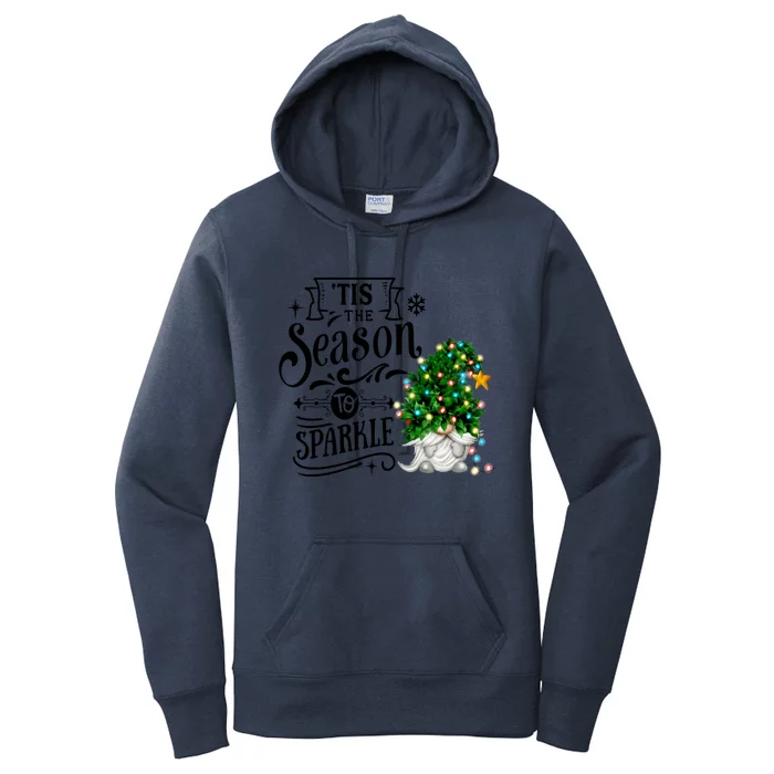 Gnomies Tis The Season To Xmas Christmas Gnome Cute Gift Women's Pullover Hoodie