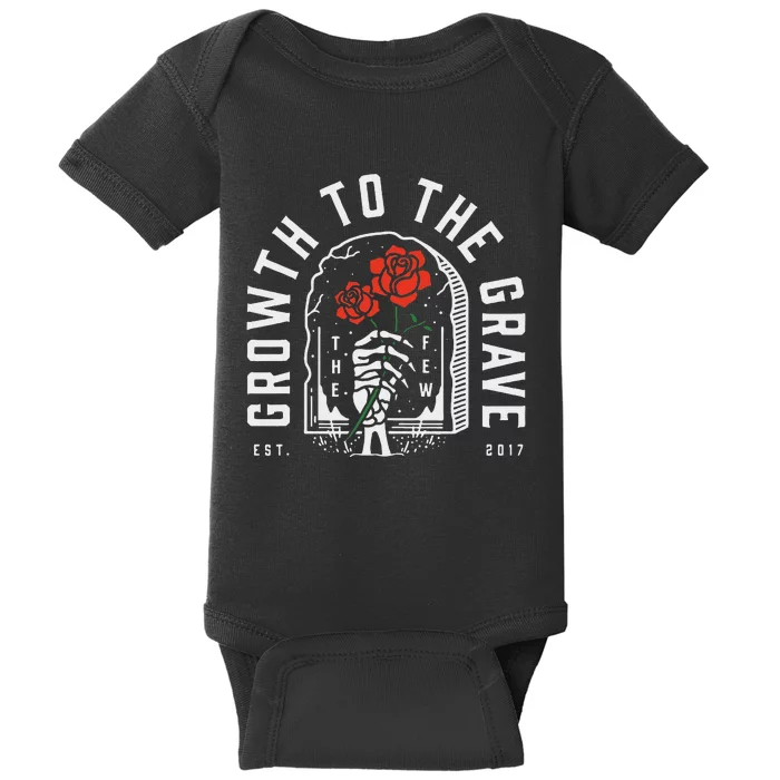 Growth To The Grave Funny Baby Bodysuit