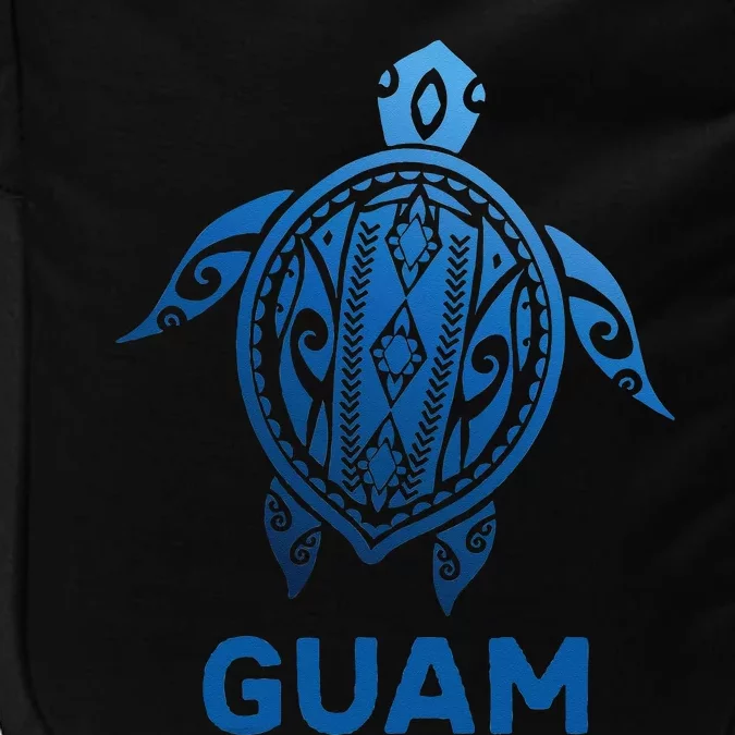 Guam Tribal Tattoo Blue Sea Turtle Souvenirs Impact Tech Backpack