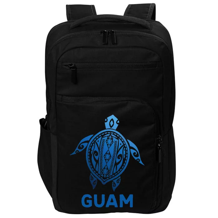 Guam Tribal Tattoo Blue Sea Turtle Souvenirs Impact Tech Backpack