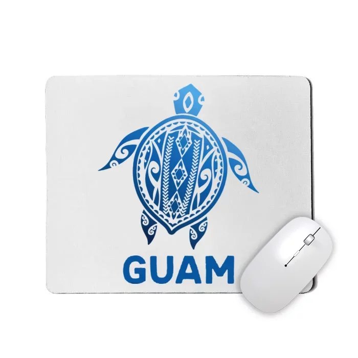 Guam Tribal Tattoo Blue Sea Turtle Souvenirs Mousepad