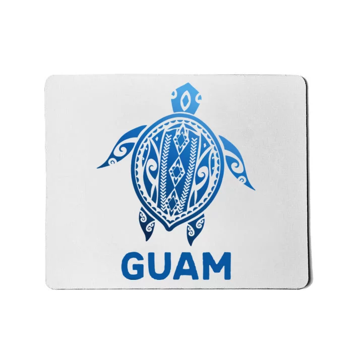 Guam Tribal Tattoo Blue Sea Turtle Souvenirs Mousepad