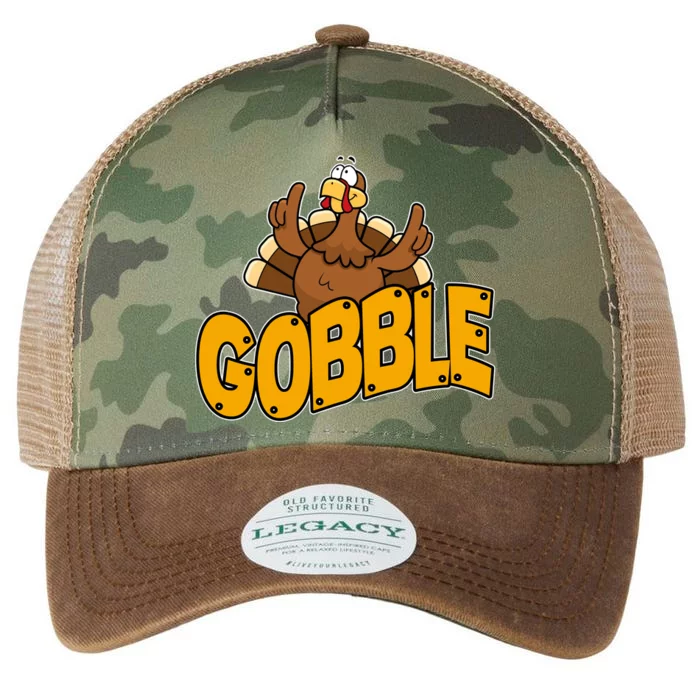 Gobble Turkey Thanksgiving Holiday Legacy Tie Dye Trucker Hat