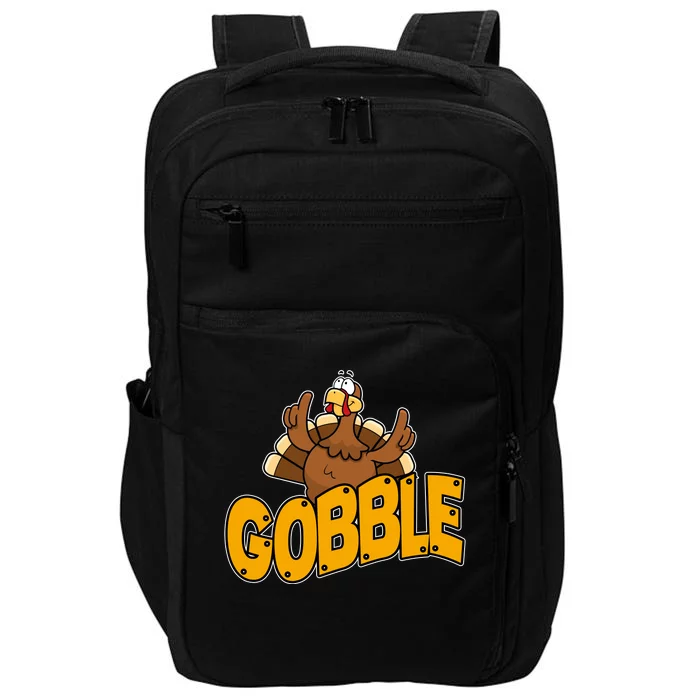 Gobble Turkey Thanksgiving Holiday Impact Tech Backpack