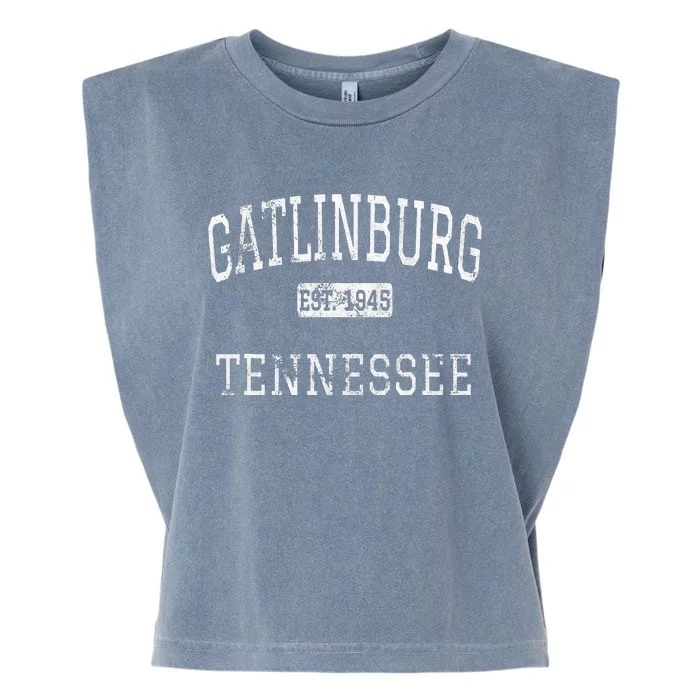 Gatlinburg Tennessee TN Vintage Garment-Dyed Women's Muscle Tee