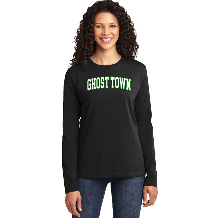 Ghost Town University Ladies Long Sleeve Shirt