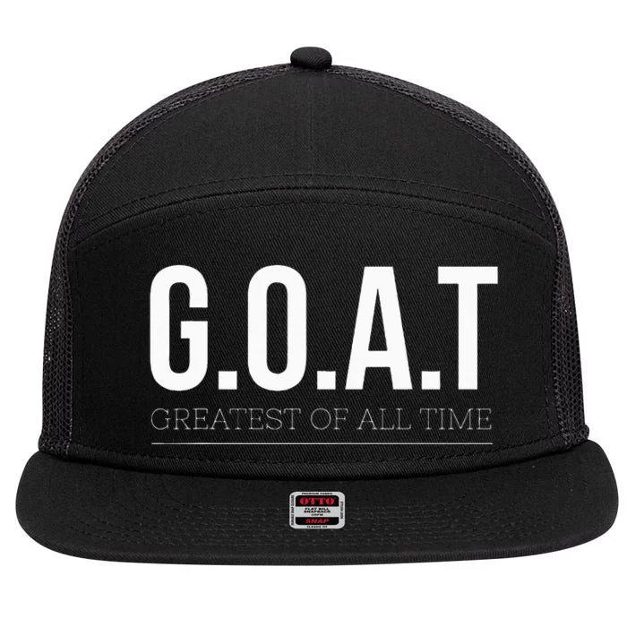 G.O.A.T The Ultimate Champion 7 Panel Mesh Trucker Snapback Hat