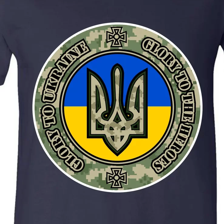 Glory To Ukraine Heroes V-Neck T-Shirt