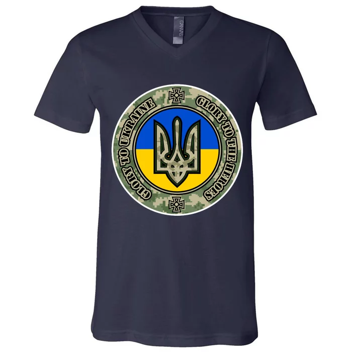 Glory To Ukraine Heroes V-Neck T-Shirt