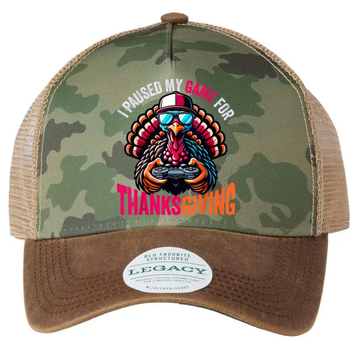 Gamer Thanksgiving Videogame Gaming Turkey Legacy Tie Dye Trucker Hat