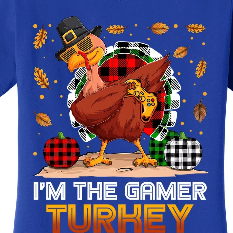 Gamer Turkey Video Games Gaming Thanksgiving Gift Women's T-Shirt