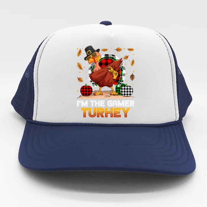 Gamer Turkey Video Games Gaming Thanksgiving Gift Trucker Hat