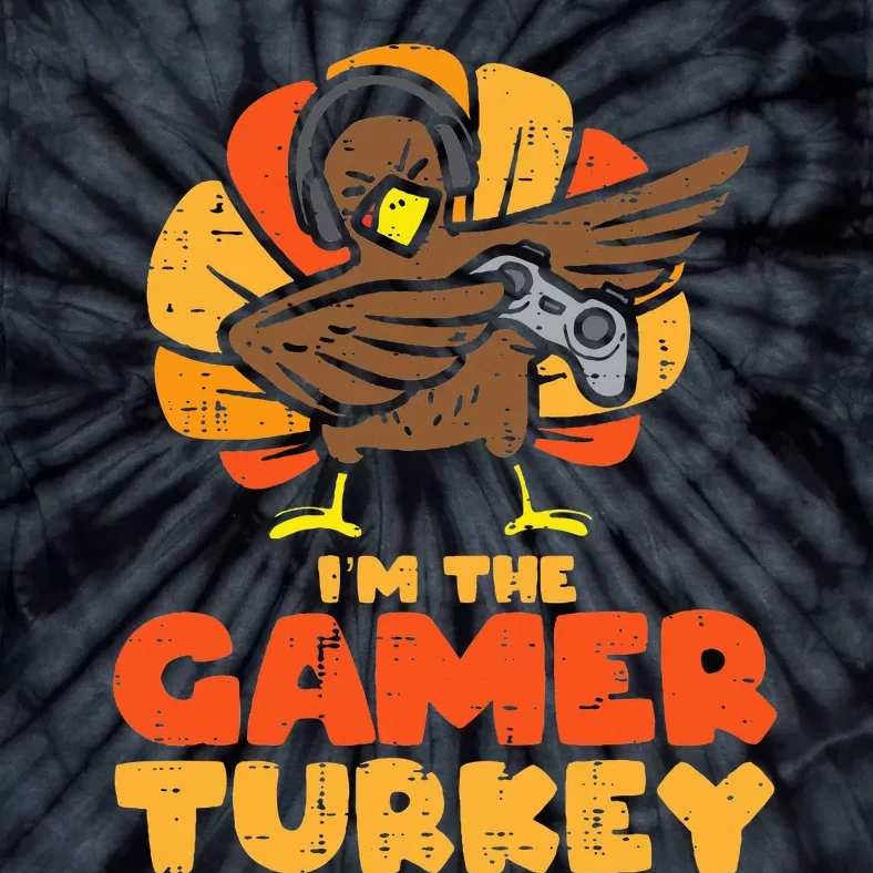 Gamer Turkey VIdeo Games Gaming  Thanksgiving Tie-Dye T-Shirt