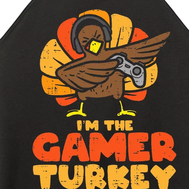 Gamer Turkey VIdeo Games Gaming  Thanksgiving Women’s Perfect Tri Rocker Tank