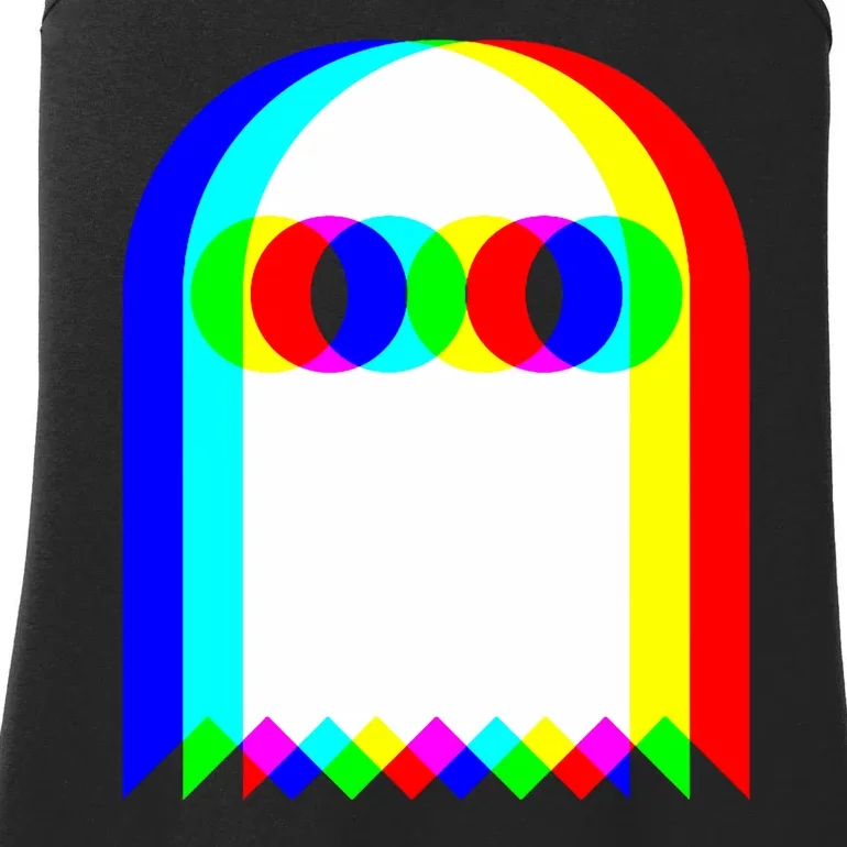 Ghost Trippy Vaporwave Halloween Techno Rave Edm Music Party Ladies Essential Tank