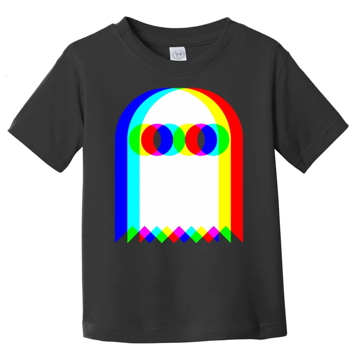 Ghost Trippy Vaporwave Halloween Techno Rave Edm Music Party Toddler T-Shirt