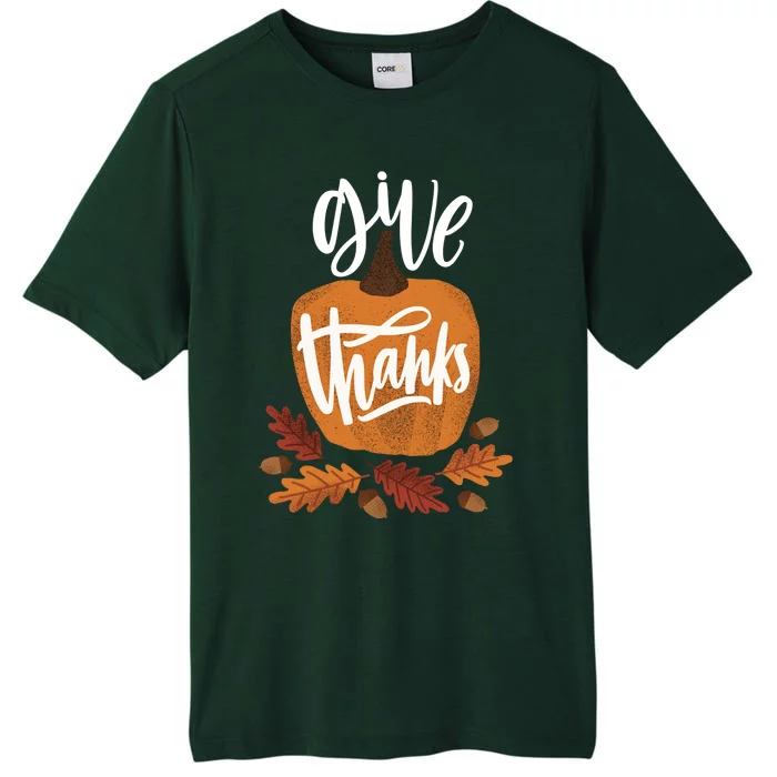 Give Thanks Vintage Fall Thanksgiving ChromaSoft Performance T-Shirt