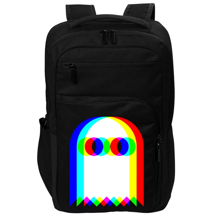 Ghost Trippy Vaporwave Halloween Techno Rave EDM Music Party Impact Tech Backpack