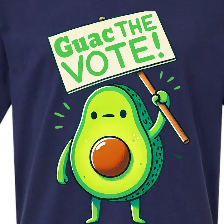 Guac The Vote Funny Avocado Voting Election Sueded Cloud Jersey T-Shirt