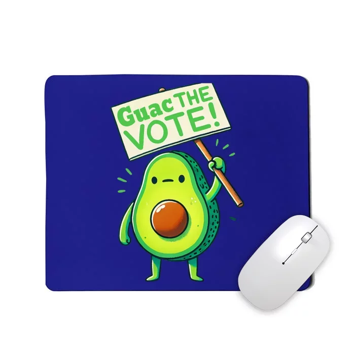 Guac The Vote Funny Avocado Voting Election Mousepad