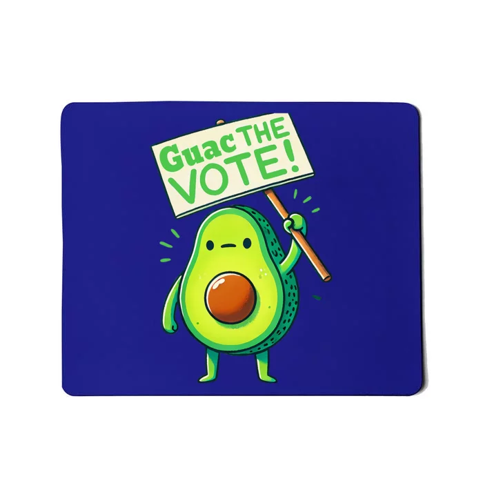 Guac The Vote Funny Avocado Voting Election Mousepad